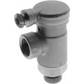 Alpha Technologies Aignep USA Needle Valve 6mm Tube x 1/8" Metal Release Collet Flow In Screw Adjustment 57920-6-1/8